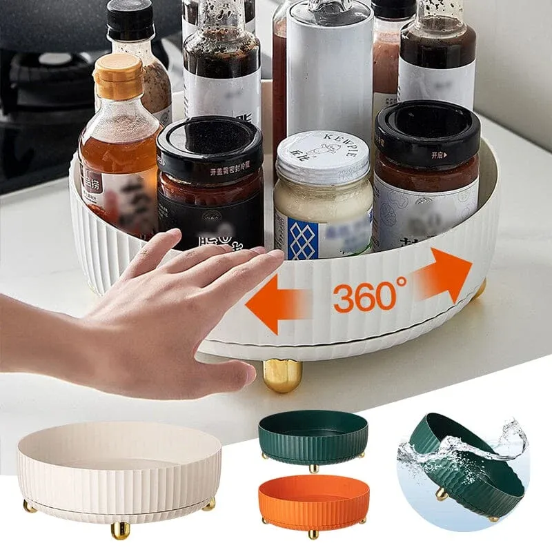Functional collection featuring rotating storage rack